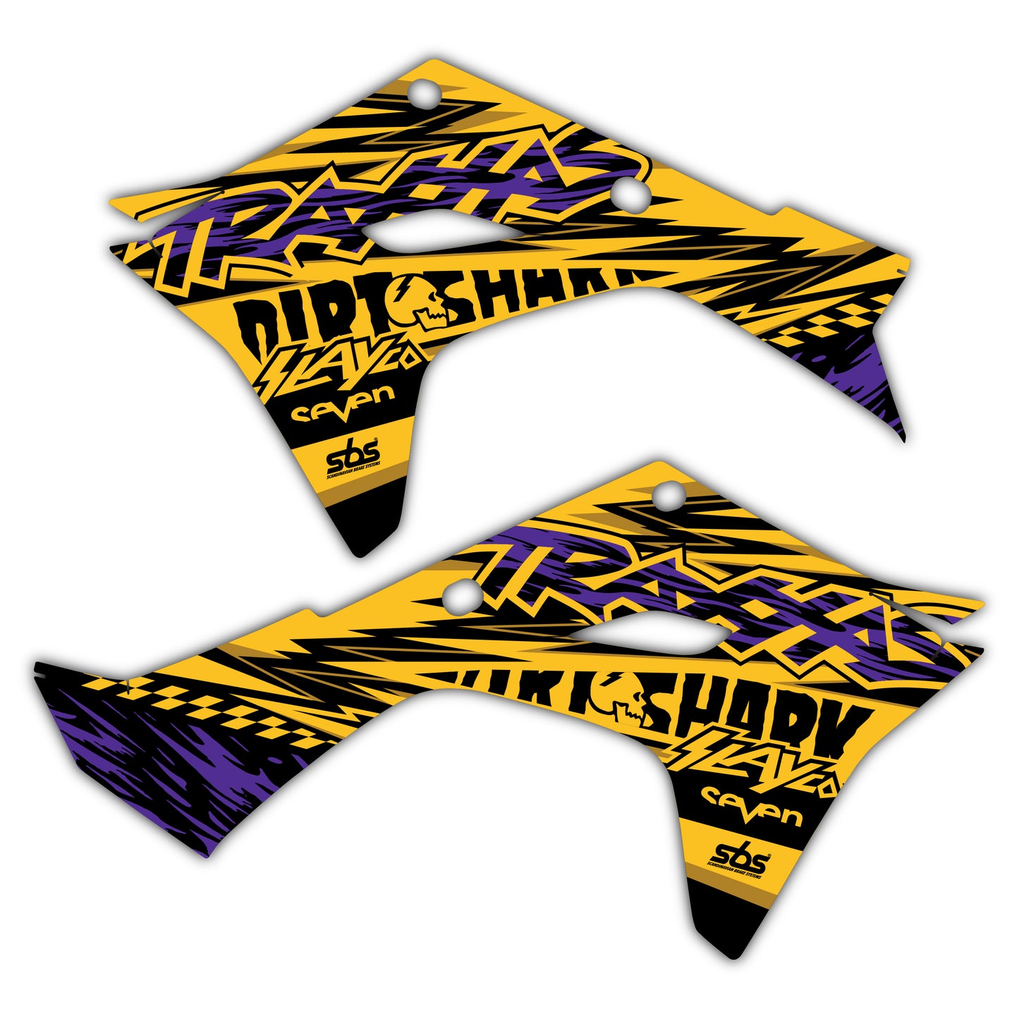 Radiator Shroud Graphics Kit - Fits Kawasaki KX65, KX85, KX250, KX250F, KX450F, KX450X