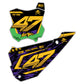 Front & Side Number Plate Graphics Kit - Fits Kawasaki KX65, KX85, KX250, KX250F, KX450F, KX450X