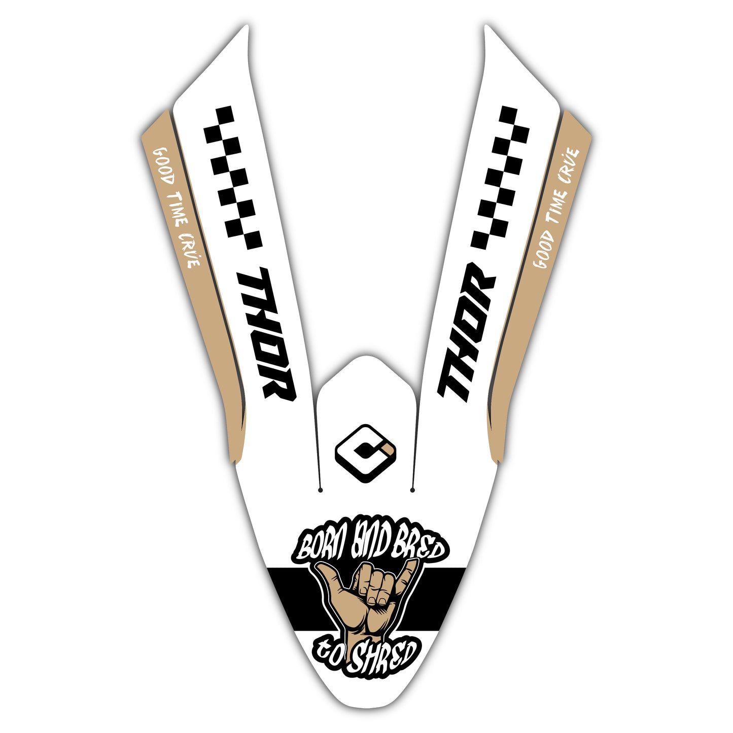 Front Fender Graphics Kit - Fits Stark Future Stark VARG Electric Motocross Bike