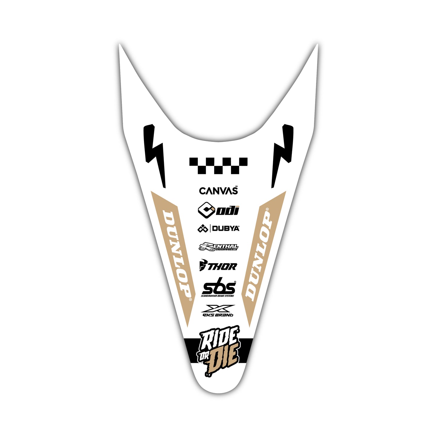 Rear Fender Graphics Kit - Fits Stark Future Stark VARG Electric Motocross Bike