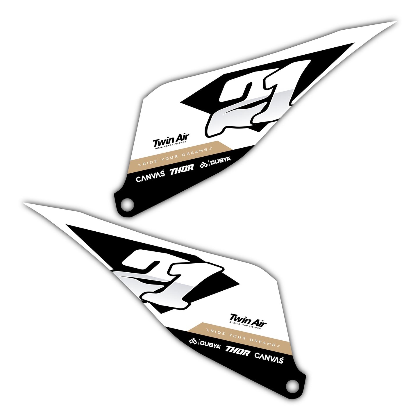 Side Number Plate Graphics Kit - Fits Stark Future Stark VARG Electric Motocross Bike