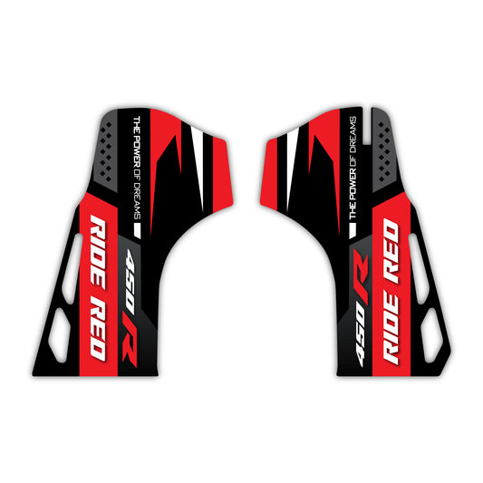 Memphis Honda CRF 250 300 450 R RX RXW L Enduro Lower Fork Guard Bolt-On Plastic & Graphics Kit