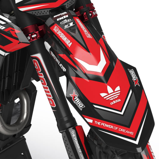 Memphis Honda CRF 250 300 450 R RX RXW L Enduro Front Mudguard Fender Bolt-On Plastic & Graphics Kit