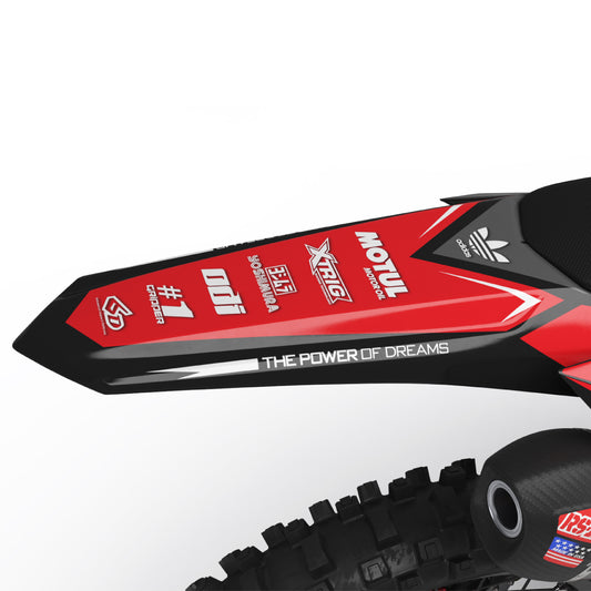 Memphis Honda CRF 250 300 450 R RX RXW L Enduro Rear Mudguard Fender Bolt-On Plastic & Graphics Kit