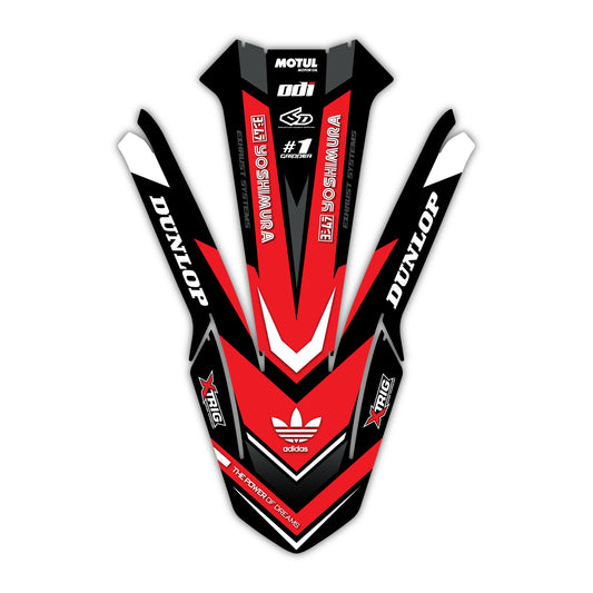 Memphis Honda CRF 250 300 450 R RX RXW L Enduro Front Mudguard Fender Bolt-On Plastic & Graphics Kit