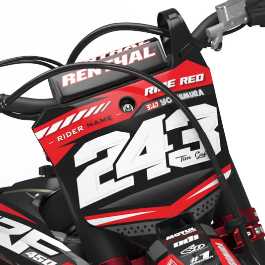 Memphis Honda CRF 250 300 450 R RX RXW L Enduro Front Number Board Bolt-On Plastic & Graphics Kit
