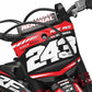 Memphis Honda CRF 250 300 450 R RX RXW L Enduro Front Number Board Bolt-On Plastic & Graphics Kit