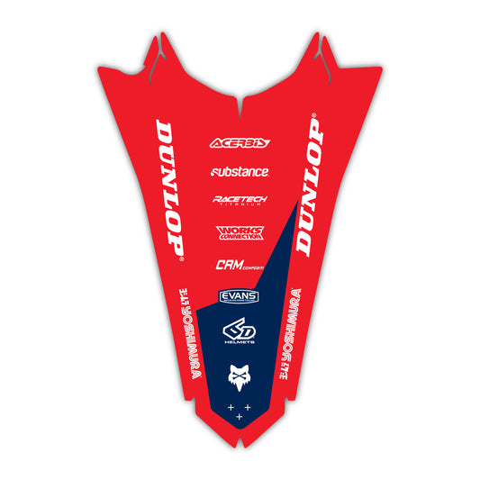 Rear Fender Graphics Kit - Fits Honda CRF250R, CRF450R, CRF450RX, CR125, CR250