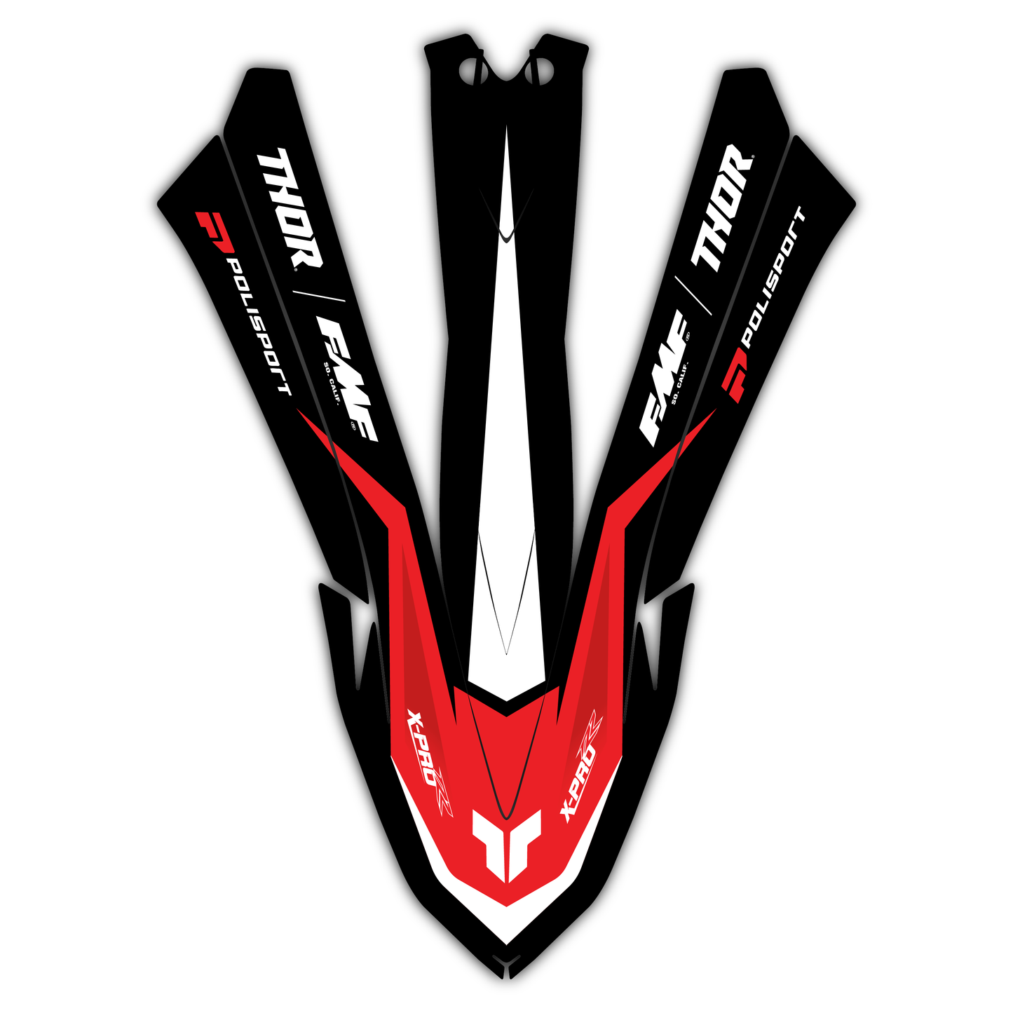 Front Fender Graphics Kit - Fits Beta RR X-PRO RX 2T 250 350 RX 4T 450