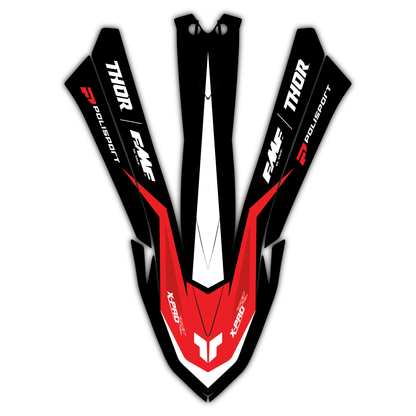 Front Fender Graphics Kit - Fits Beta RR X-PRO RX 2T 250 350 RX 4T 450