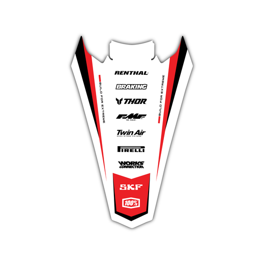 Rear Fender Graphics Kit - Fits Beta RR X-PRO RX 2T 250 350 RX 4T 450