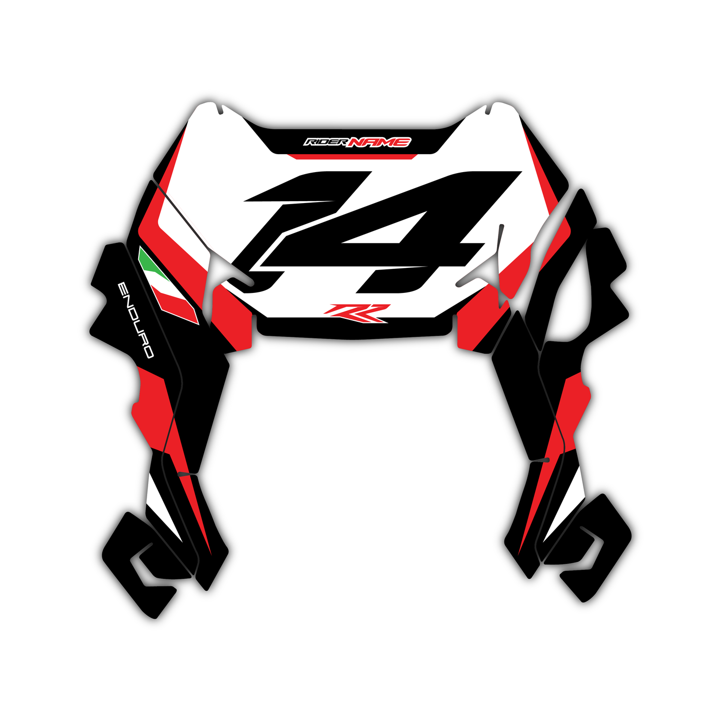 Front Number Plate Graphics Kit - Fits Beta RR X-PRO RX 2T 250 350 RX 4T 450