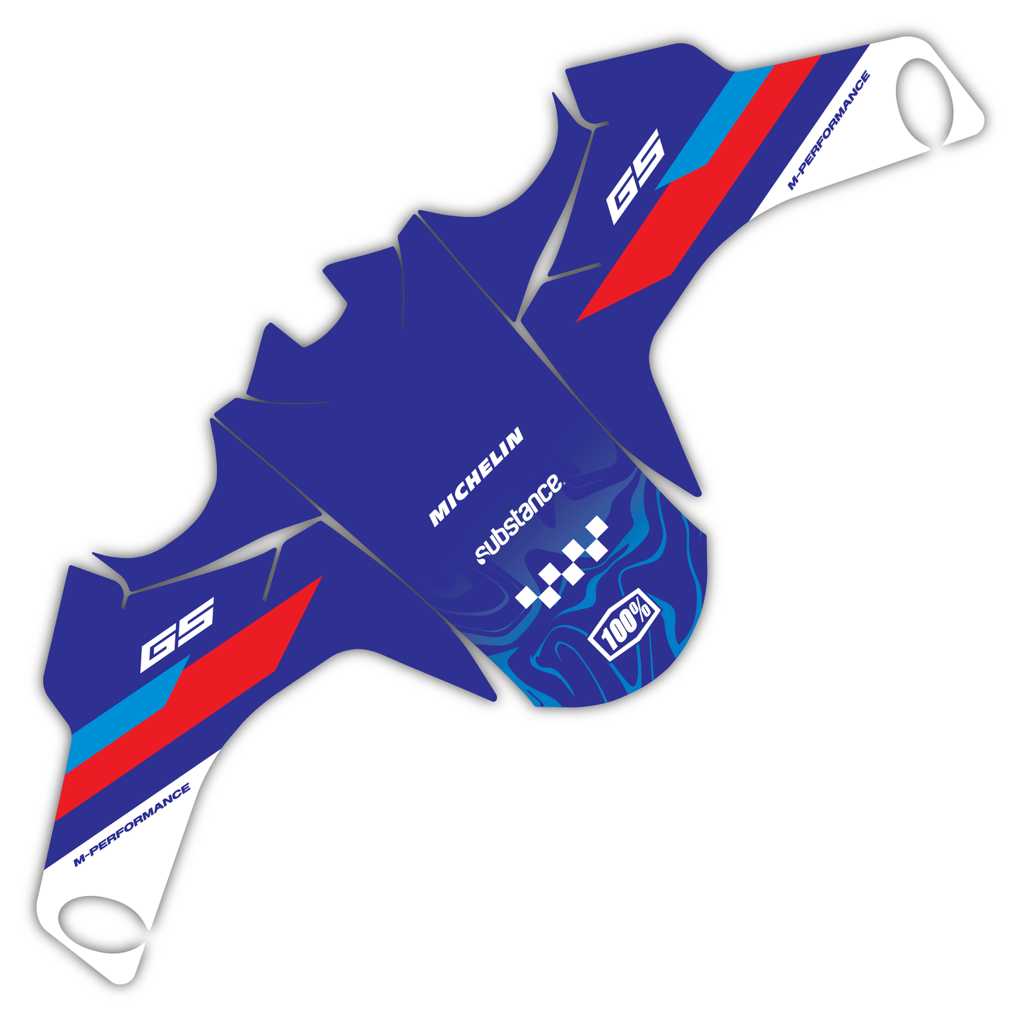 Lower Fork Guard & Front Fender Mudguard Graphics Kit - Fits BMW R 1300 GS 2023-2025