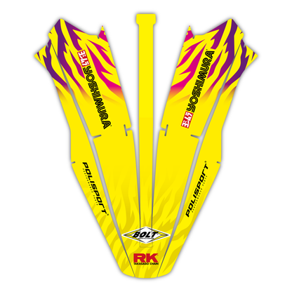 Front Fender Mudguard Graphics Kit - Fits Suzuki DR-Z4S & SM 2025