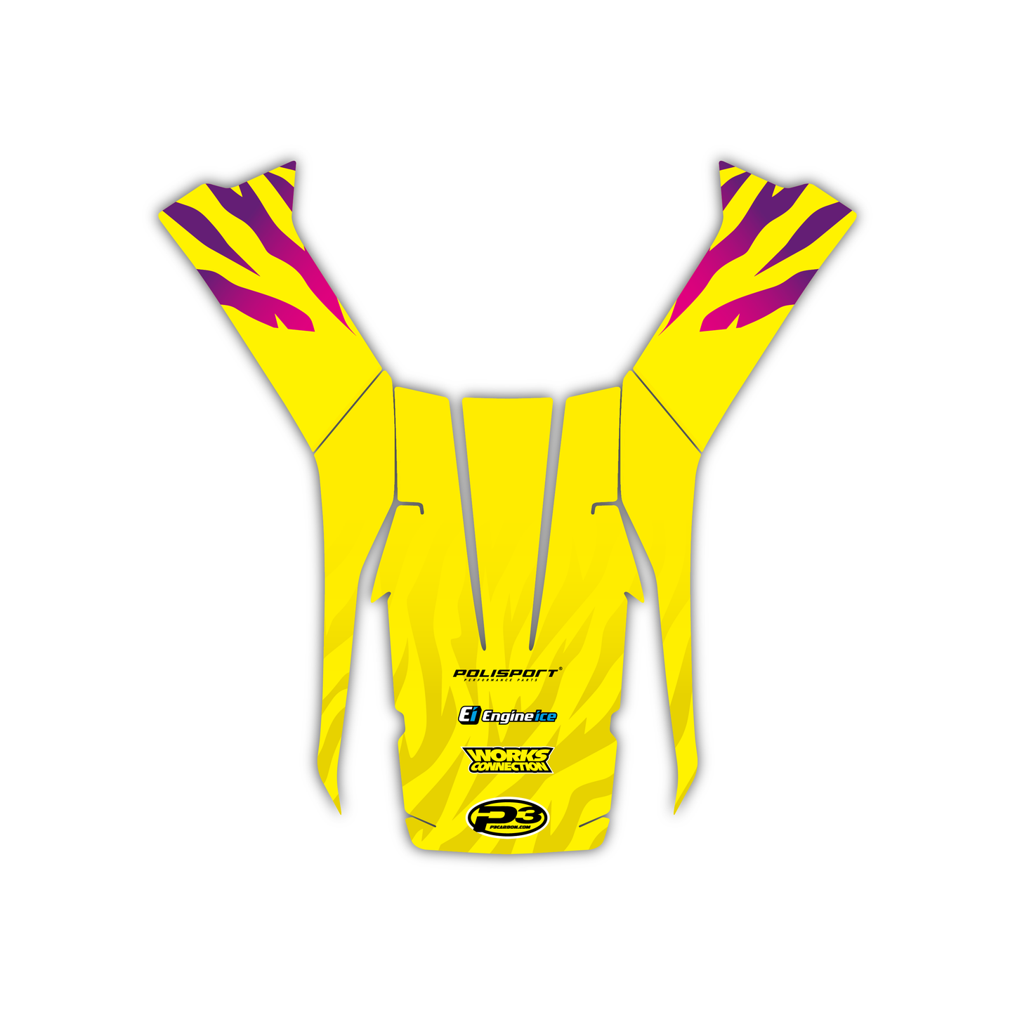 Front Fender Mudguard Graphics Kit - Fits Suzuki DR-Z4S & SM 2025