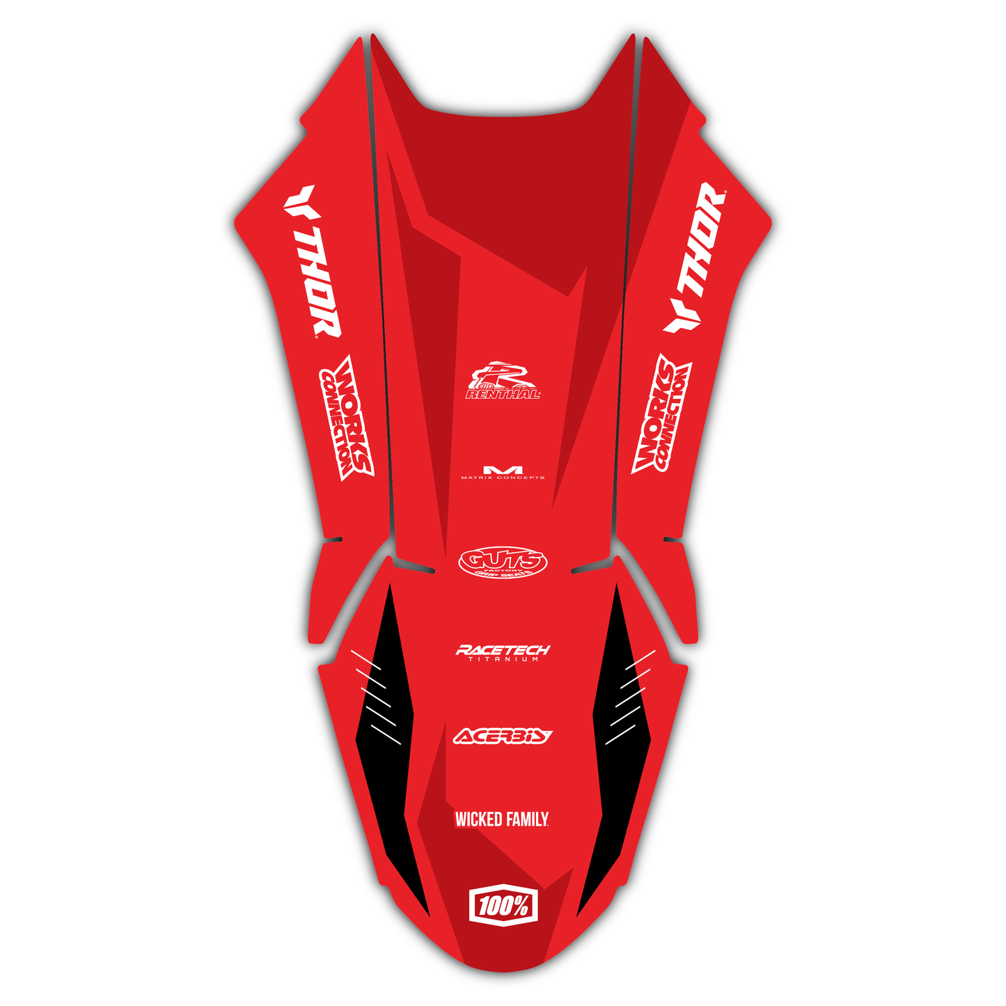 Front Fender Graphics Kit - Fits Ducati Desmo 250 MX 450 MX