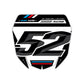 Front Number Plate Graphics Kit - Fits Yamaha YZ125, YZ250, YZ250F, YZ450F, WR250F, WR450F