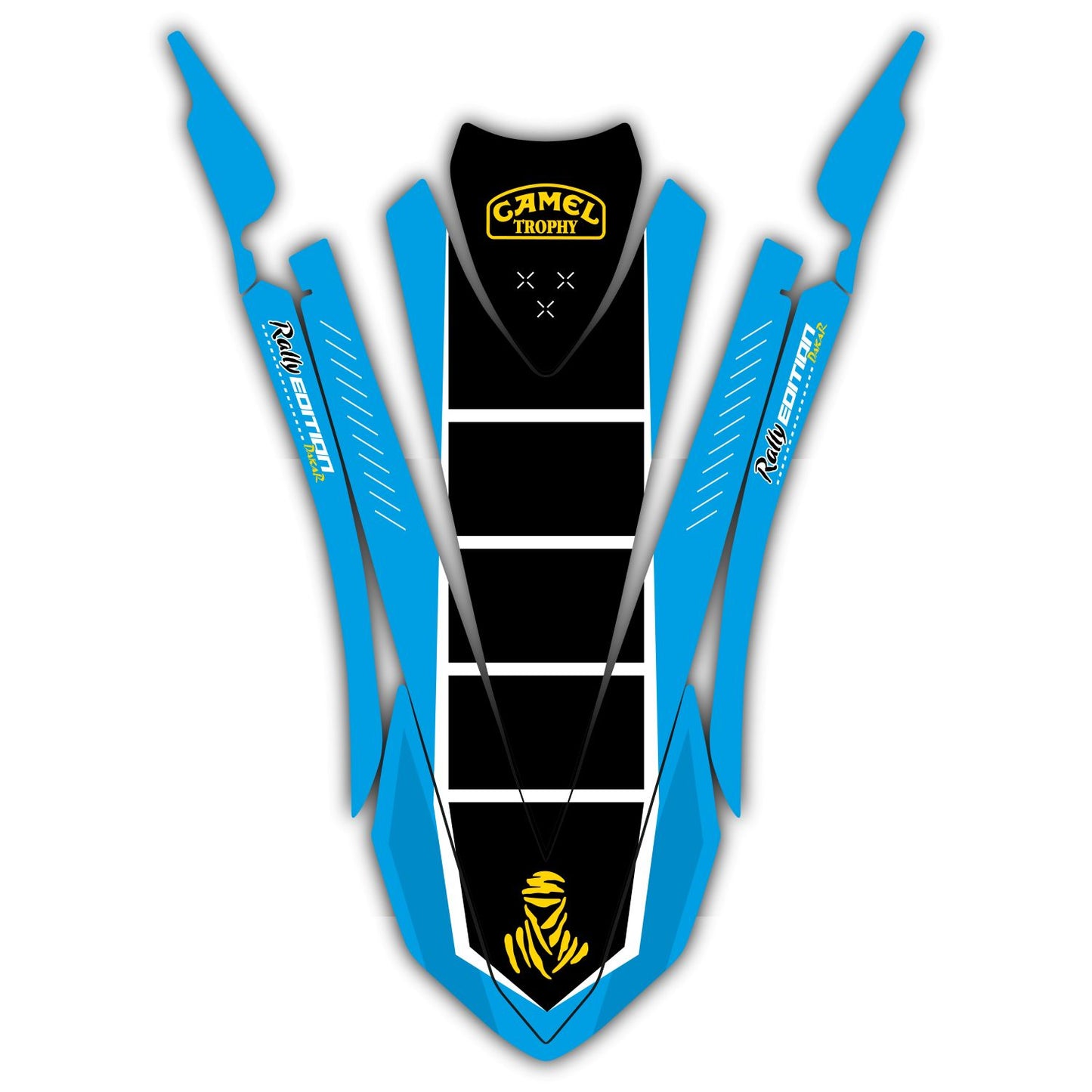 Upper Front Fender Mudguard Graphics Kit - Fits Yamaha Tenere 700 2025-2026 Rally Model