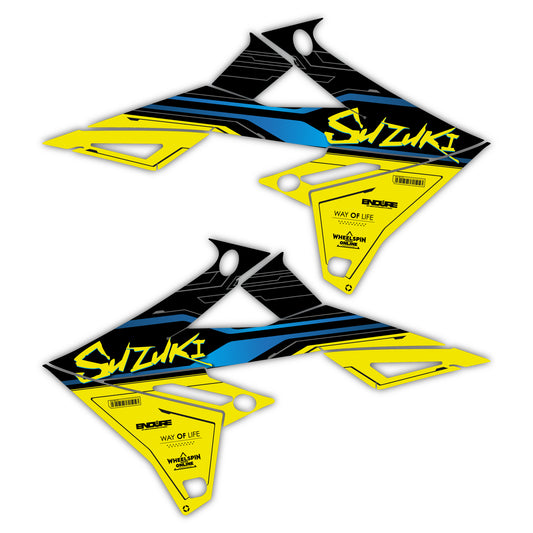 Radiator Shroud Graphics Kit - Fits Suzuki RM85, RM125, RM250, RM-Z250, RM-Z450