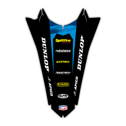 Rear Fender Graphics Kit - Fits Honda CRF250R, CRF450R, CRF450RX, CR125, CR250