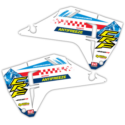 Radiator Shroud Graphics Kit - Fits Honda CRF250R, CRF450R, CRF450RX, CR125, CR250