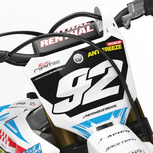 Nuuk Honda CRF 250 300 450 R RX RXW L Enduro Front Number Board Bolt-On Plastic & Graphics Kit