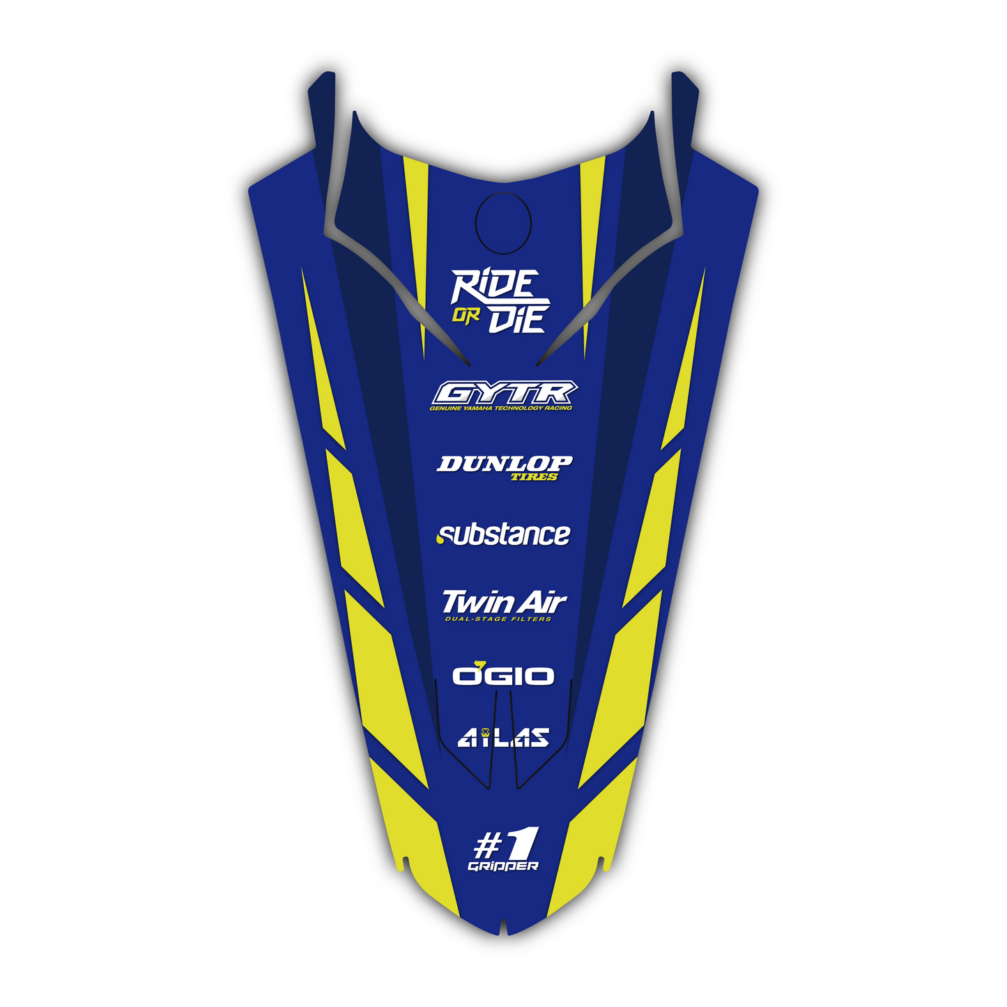 Rear Fender Graphics Kit - Fits Yamaha YZ125, YZ250, YZ250F, YZ450F, WR250F, WR450F
