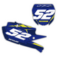 Front & Side Number Plate Graphics Kit - Fits Yamaha YZ125, YZ250, YZ250F, YZ450F, WR250F, WR450F