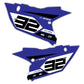 Side Number Plate Graphics Kit - Fits Yamaha YZ125, YZ250, YZ250F, YZ450F, WR250F, WR450F