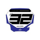 Front Number Plate Graphics Kit - Fits Yamaha YZ125, YZ250, YZ250F, YZ450F, WR250F, WR450F