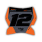 Front Number Plate Graphics Kit - Fits KTM SX50, SX65, SX85, 125 SX, 250 SX-F, 350 SX-F, 450 SX-F, 250 EXC-F, 300 EXC, 500 EXC-F
