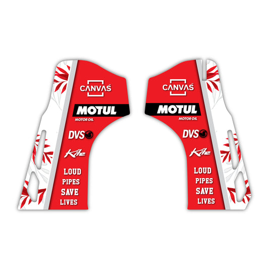 Phoenix Honda CRF 250 300 450 R RX RXW L Enduro Lower Fork Guard Bolt-On Plastic & Graphics Kit