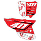 Front & Side Number Plate Graphics Kit - Fits Honda CRF250R, CRF450R, CRF450RX, CR125, CR250