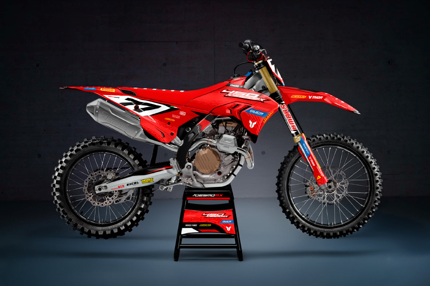 Ducati Imola Graphics Kit - Desmo 250 MX 450 MX