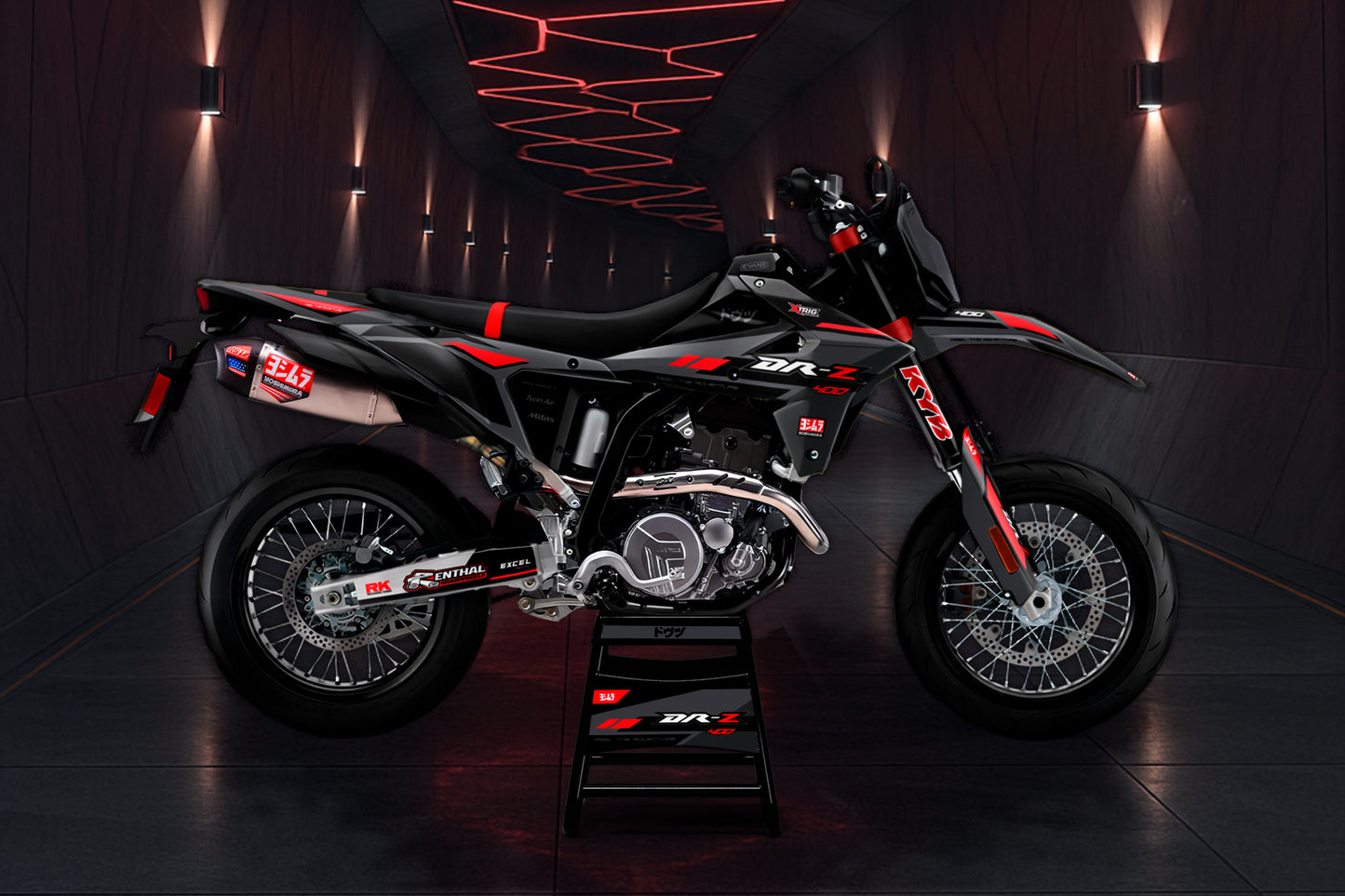 Suzuki DR-Z4S & SM 2025 Yokohama Graphics Kit