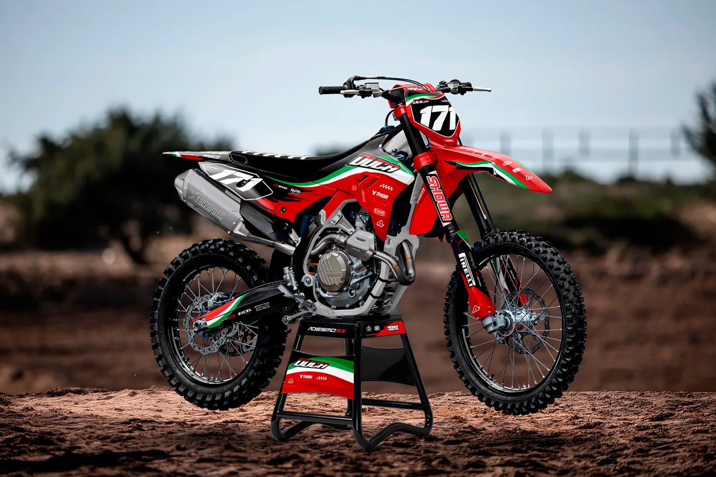 Ducati Rimini Graphics Kit - Desmo 250 MX 450 MX