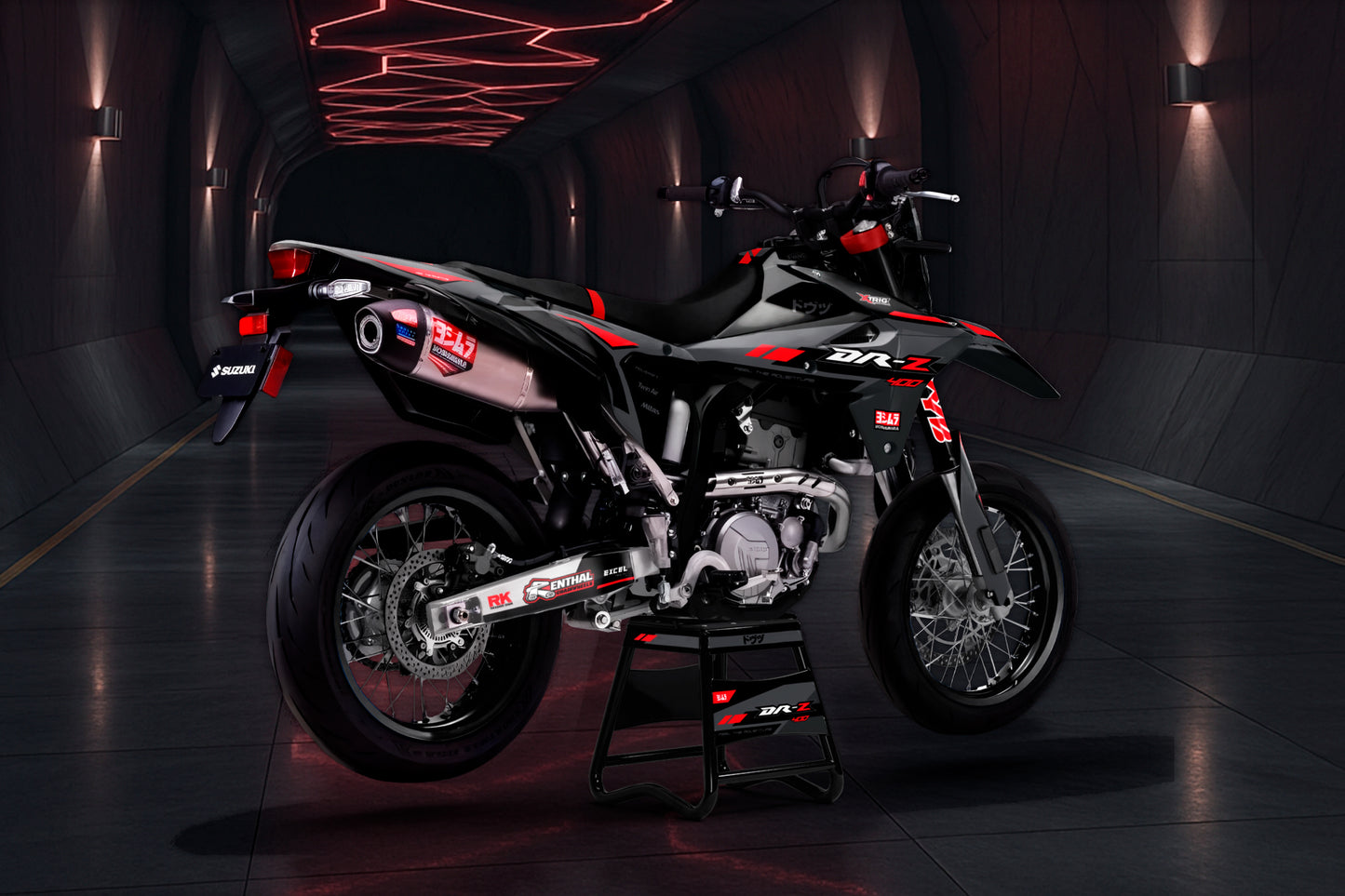 Suzuki DR-Z4S & SM 2025 Yokohama Graphics Kit