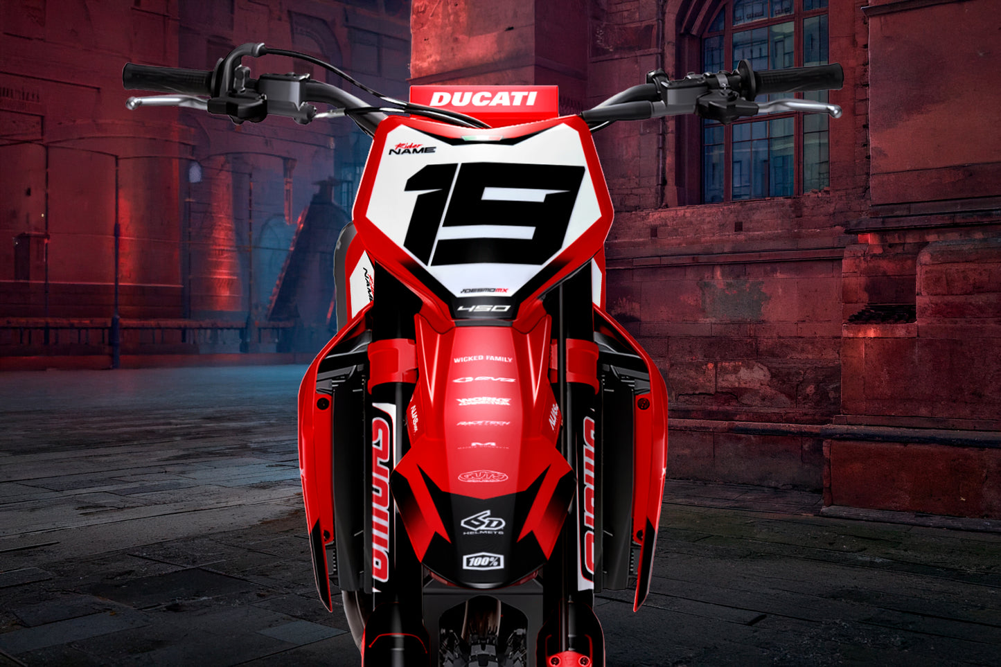 Ducati Ferrara Graphics Kit - Desmo 250 MX 450 MX