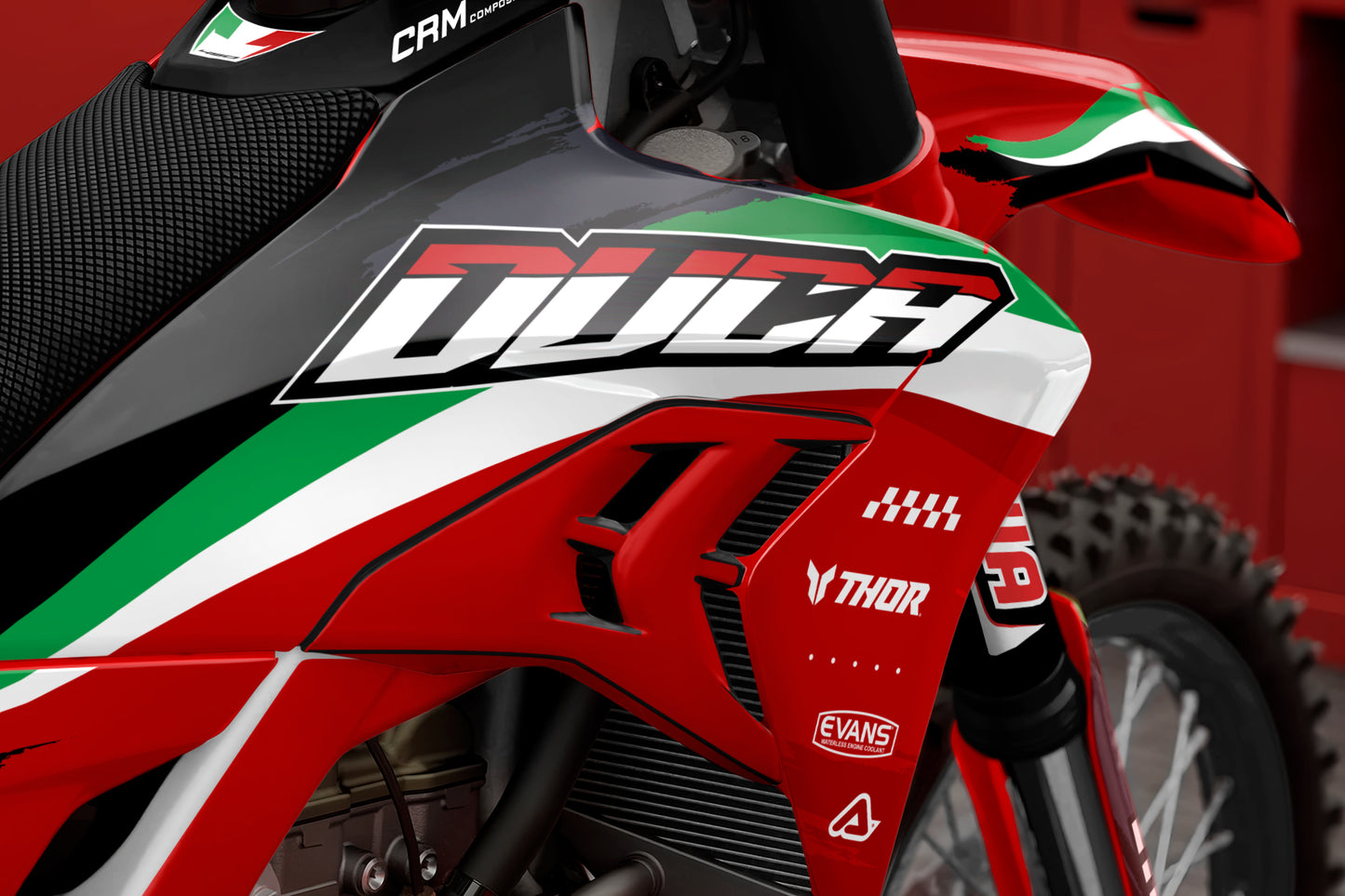 Ducati Rimini Graphics Kit - Desmo 250 MX 450 MX