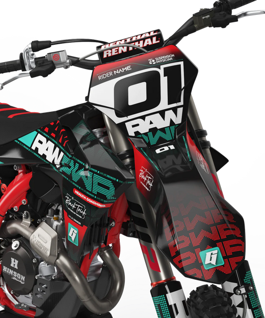 GasGas RAW PWR Graphics Kit - MC50 MC65 MC85 SM700 ES700 MC250F MC350F MC450F EC250F EC350F