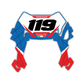 Front Number Plate Graphics Kit - Fits Beta RR X-PRO RX 2T 250 350 RX 4T 450