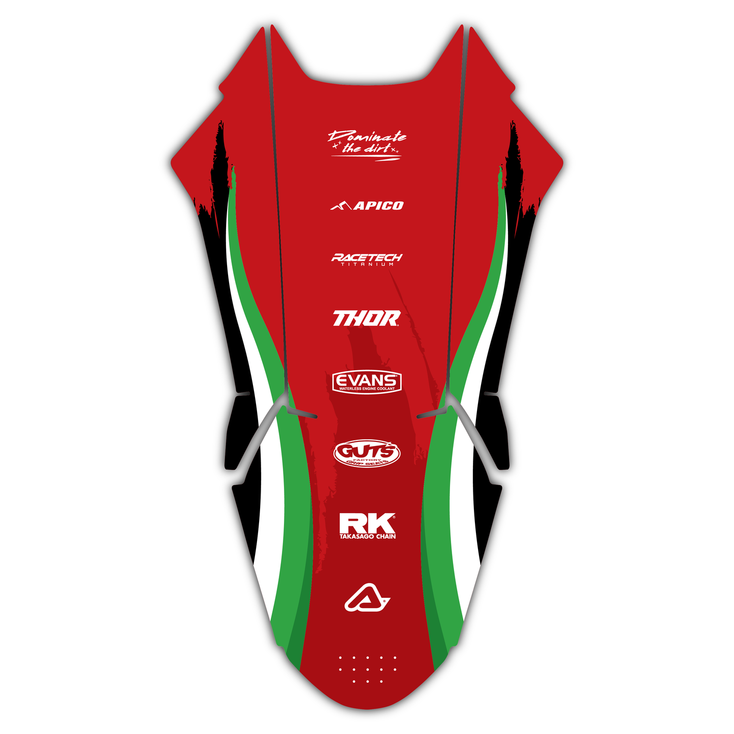 Front Fender Graphics Kit - Fits Ducati Desmo 250 MX 450 MX