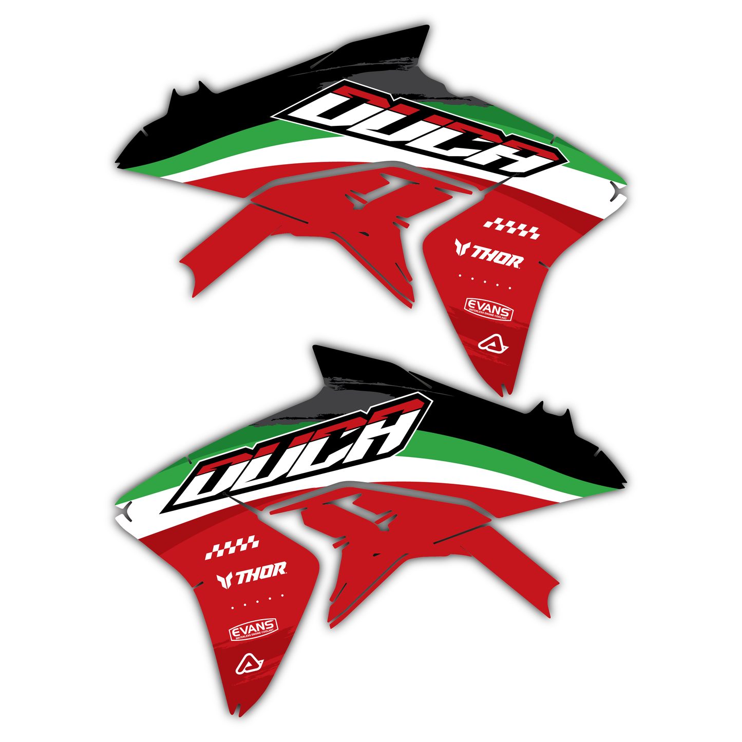 Radiator Shroud Graphics Kit - Fits Ducati Desmo 250 MX 450 MX