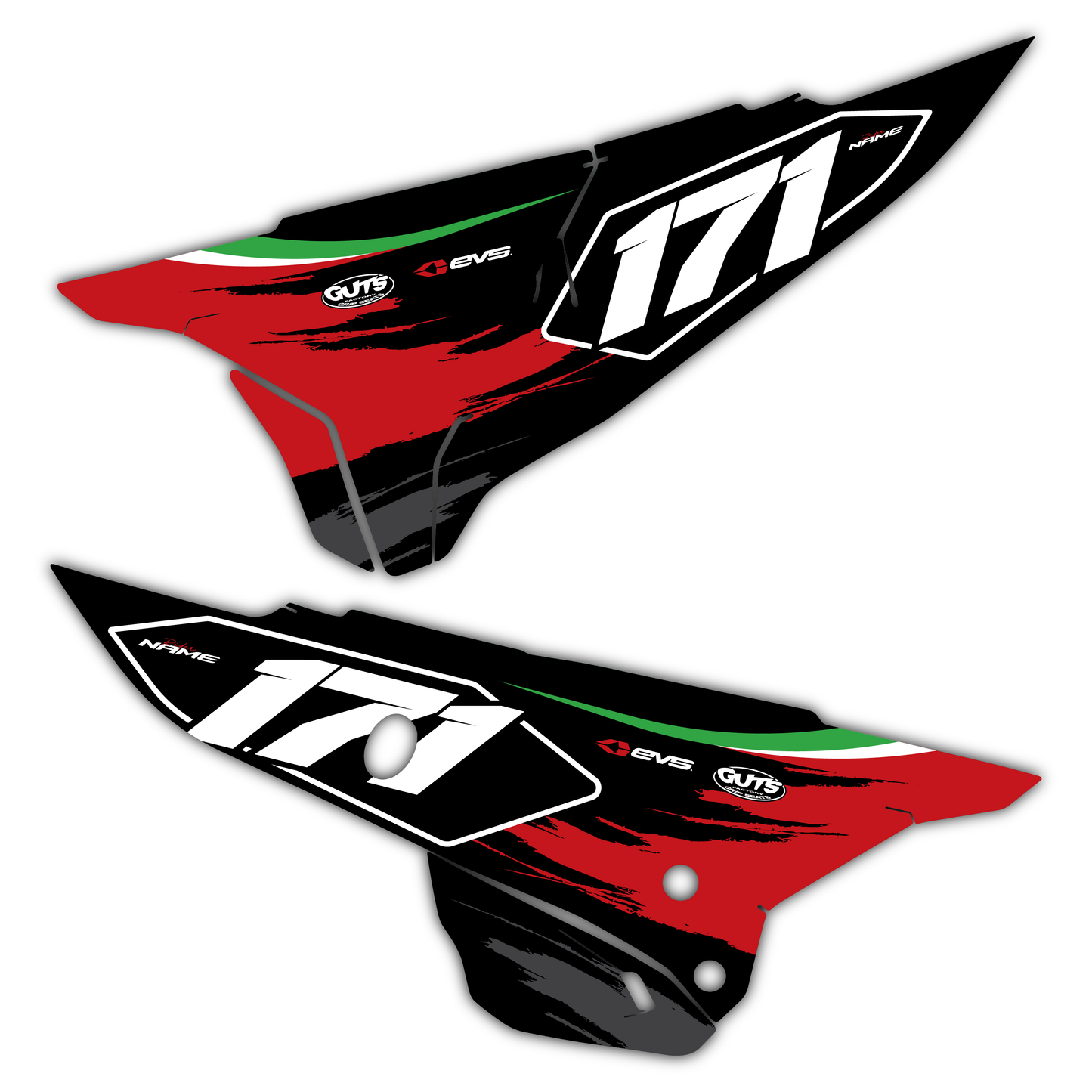 Side Number Plate Graphics Kit - Fits Ducati Desmo 250 MX 450 MX