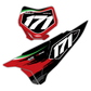 Front & Side Number Plate Graphics Kit - Fits Ducati Desmo 250 MX 450 MX