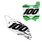 Front & Side Number Plate Graphics Kit - Fits Kawasaki KX65, KX85, KX250, KX250F, KX450F, KX450X