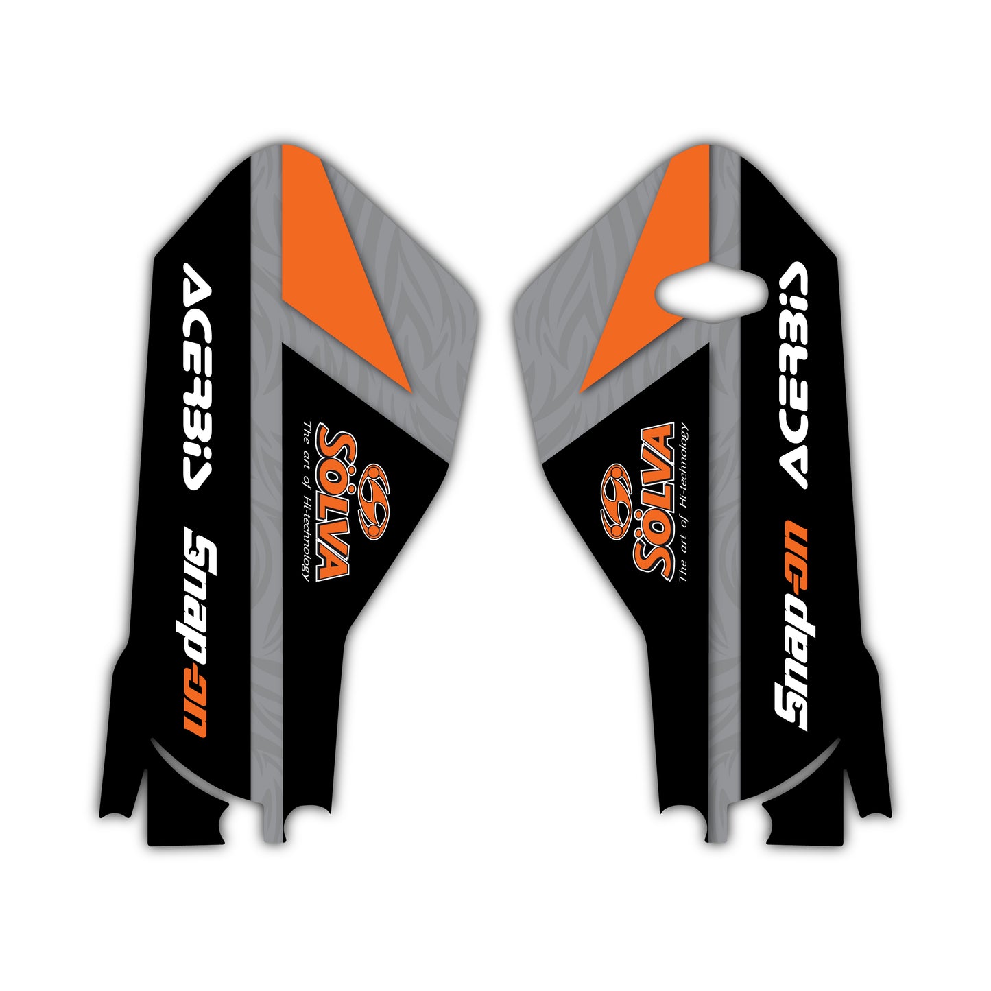 Lower Fork Guard Graphics Kit - Fits KTM SX50, SX65, SX85, 125 SX, 250 SX-F, 350 SX-F, 450 SX-F, 250 EXC-F, 300 EXC, 500 EXC-F