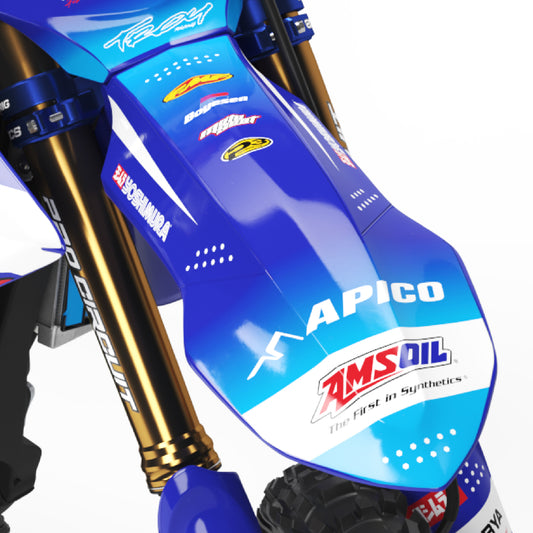 San Deigo Yamaha YZF 250 YZ 450F YZ 250 FX YZ 450 FX Front Fender Mudguard Bolt-On Plastic & Graphics Kit
