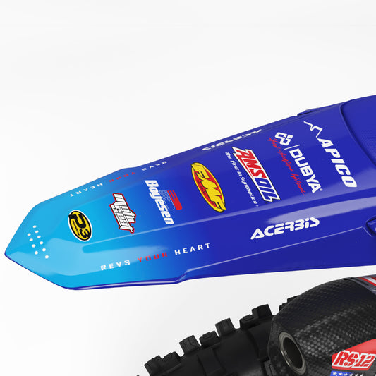 San Deigo Yamaha YZF 250 YZF 450 YZ 250F YZ 450F Rear Fender Mudguard Bolt-On Plastic & Graphics Kit