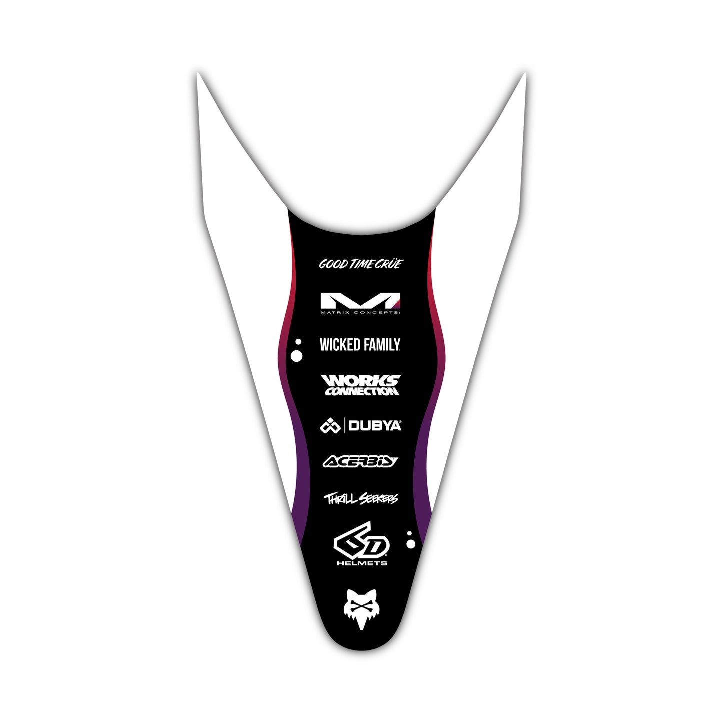 Rear Fender Graphics Kit - Fits Stark Future Stark VARG Electric Motocross Bike